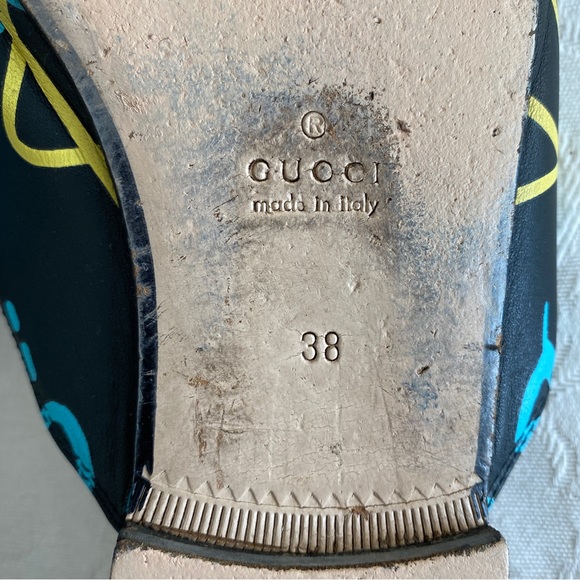 GUCCI Princetown horsebit Stars GG Slipper Mules Loafer - Picture 10 of 13